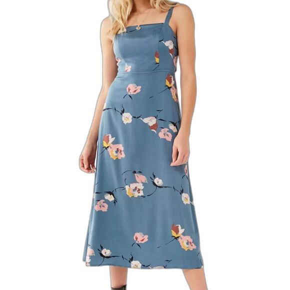 Urban Outfitters Dresses & Skirts - Urban Outfitters Layla Straight-Neck Tie-Back Midi Dress. Size Medium